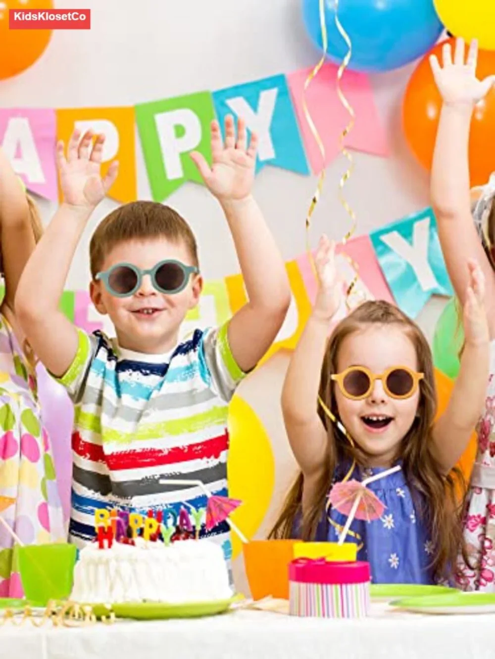 8 Pack Round Polarized Sunglasses for Kids Toddler Party Beach
